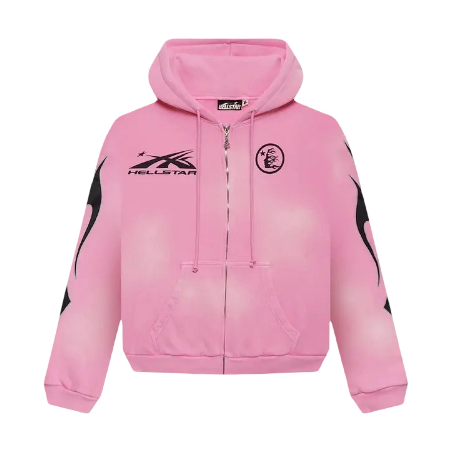 Hellstar Sports Flame Zip-Up Hoodie