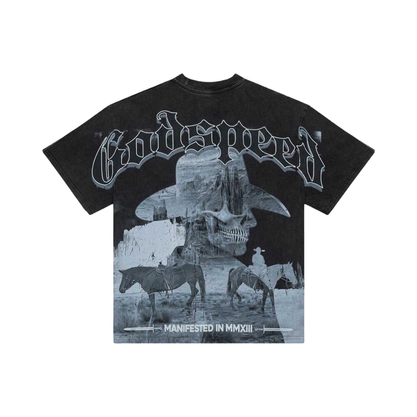 Godspeed Cowboy Horses Tee