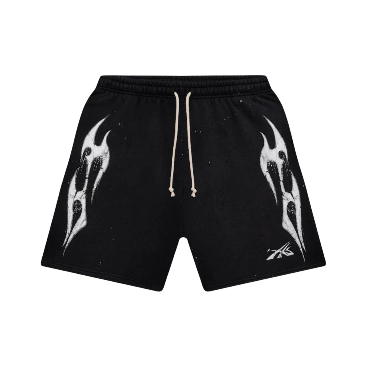 Hellstar Halloween Sports Logo Flame Shorts
