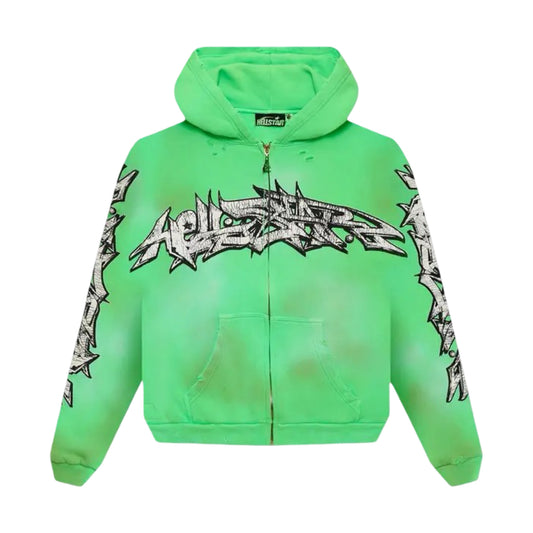 Hellstar Graffiti Zip-Up Hoodie
