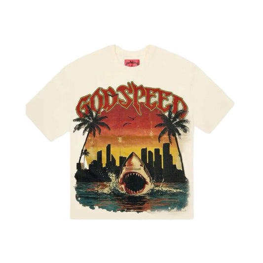 Godspeed Miami Shark Tee