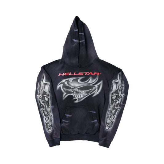 Hellstar Airbrushed Skull Hoodie