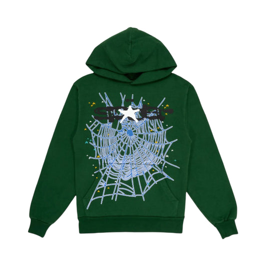 Sp5der Hunter Green Hoodie