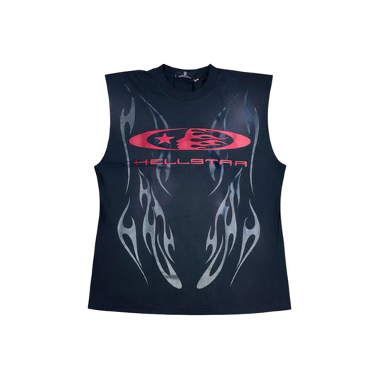 Hellstar Flame Sleeveless Tee (Cutoff)