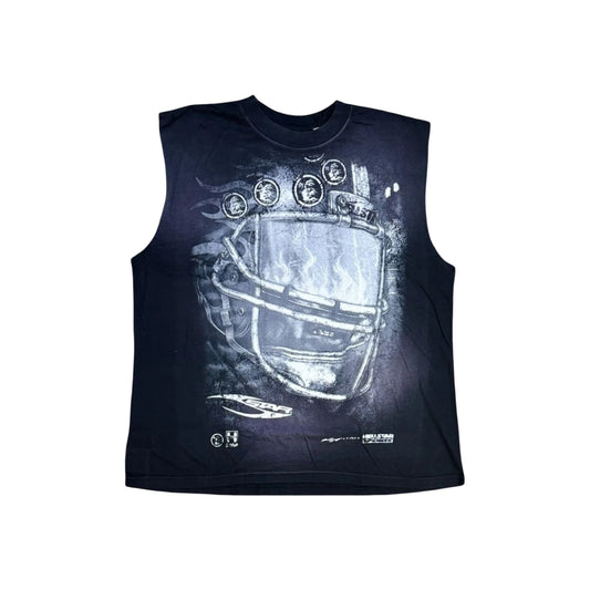 Hellstar 'No Guts, No Glory!' Helmet Sleeveless Tee (Cutoff)