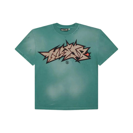 Hellstar Green Cracked Tee