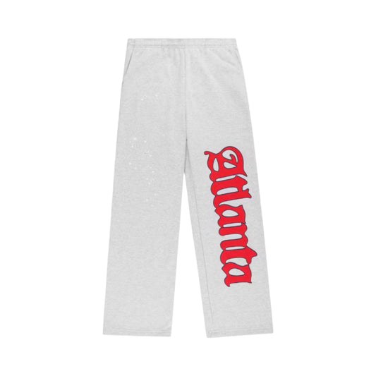 Sp5der Grey Atlanta Wide Sweatpants